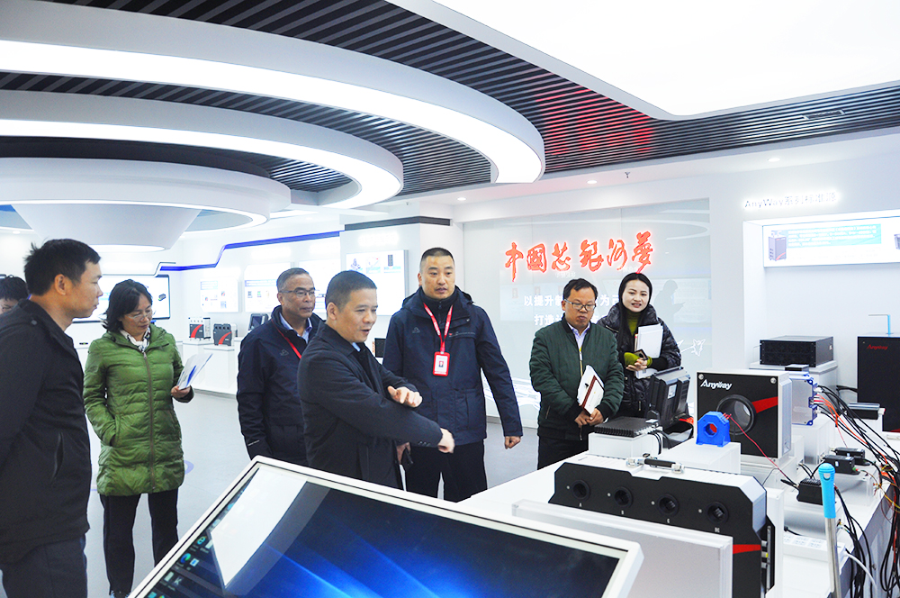 長沙經(jīng)開區(qū)賴坤明主任一行蒞臨銀河電氣調(diào)研指導